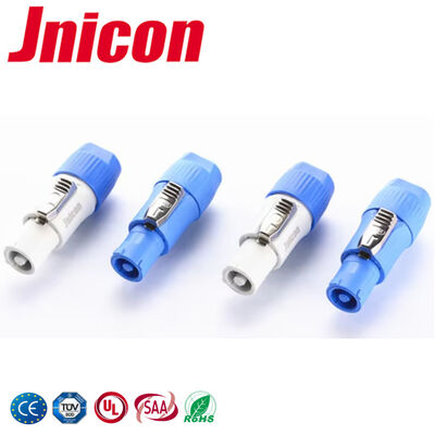 IP44/IP65 Jnicon Powercon कनेक्टर 20A PA66 आउटडोर एलईडी डिस्प्ले के लिए प्लग सोकेट