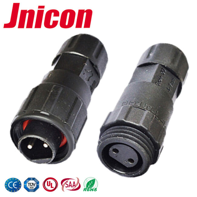 M16 2 पिन वायर क्विक डिस्कनेक्ट कनेक्टर -40℃~105℃ 10A 300V वाटरप्रूफ कनेक्टर