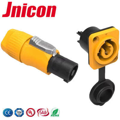 Jnicon 20A वाटरटेट इलेक्ट्रिकल कनेक्टर IP65 पावरकॉन प्लास्टिक वाटरप्रूफ प्लग सॉकेट