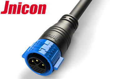 Jnicon IP67 प्लग विद्युत कनेक्टर्स 3 पावर 13 सिग्नल केबल के साथ लॉकिंग पुश